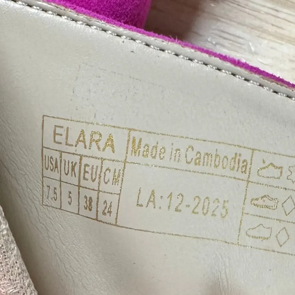 Vionic Elara Slide Sandal Rose Violet Suede Women's Size 7.5 New Without Box